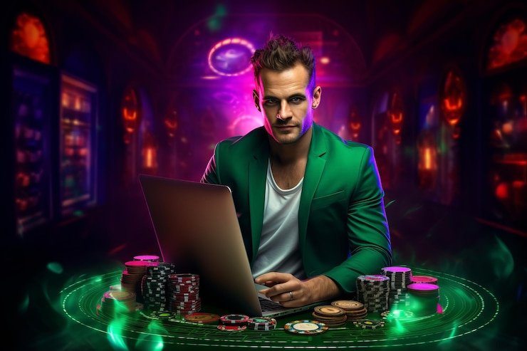 Dashboard multi-game menampilkan kategori olahraga, kasino langsung, dan permainan slot dalam satu layar